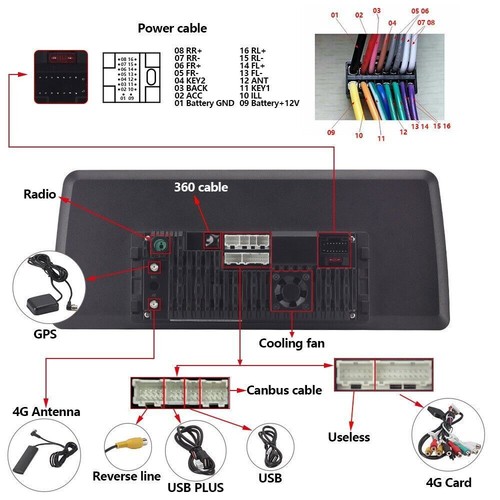 4G+64G 12.3" Car Stereo Radio For 2004-2009 Land Rover Discovery3 Carplay GPS FM - Picture 20 of 22