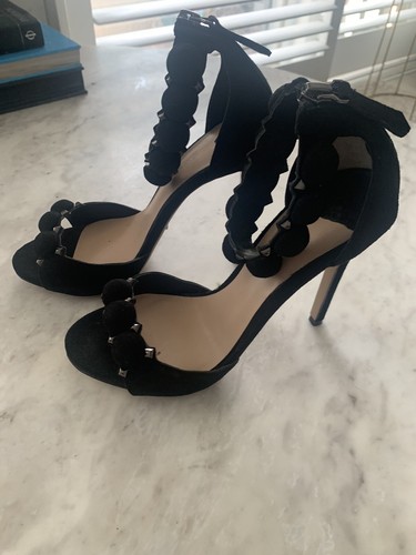 Tony Bianco 4”Black Suede Stiletto Sandal 37 | AU 6 | UK 4| Aus Free Post $99 - Picture 2 of 8