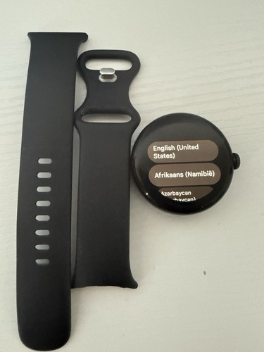 Google Pixel Watch 1st Gen 41mm Matte Black Stainless Steel-Factory Reset