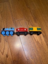 Thomas, Sodor Line Caboose ,  Box Car Thomas  Friends Wooden Railway