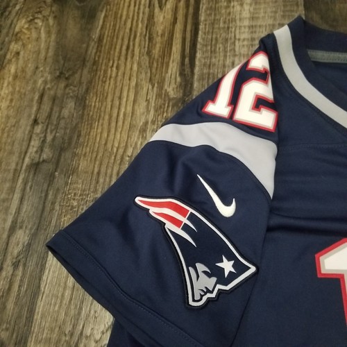 Camiseta para mujer New England Patriots XL azul NFL fútbol Tom Brady 12 Nike - Imagen 10 de 15