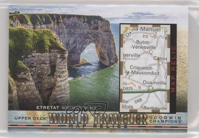 2019 Goodwin Champions World Traveler Map Relics Etretat Northern France 0zu