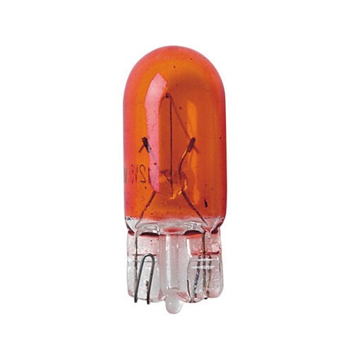 10 Lampadine Alogene WY5W Lampada con Zoccolo Vetro 5W Arancio
