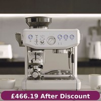 Sage The Barista Express Impress SES876SST Coffee Machine 1850 Watts Sea Salt.