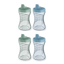 NUK First Choice Fun Grips Hard Spout Straw Cup 2.0, 10 Oz. Sippy Cup with Handl