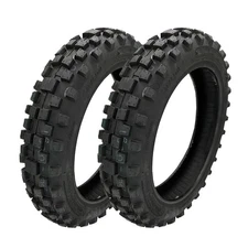 Set of 2 Mini Dirt Bike Knobby Tire 2.50/10 Front or Rear Tube Type Off Road ...