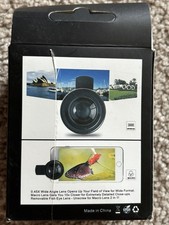 0.45X Phone Lens Clip On Accessory for Mobile Phones Super Wide Angle..NEW
