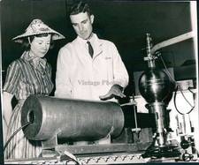 Linda Welch David Frech Cambridge Ma Equipment Bay Press Vintage Photo 8x8