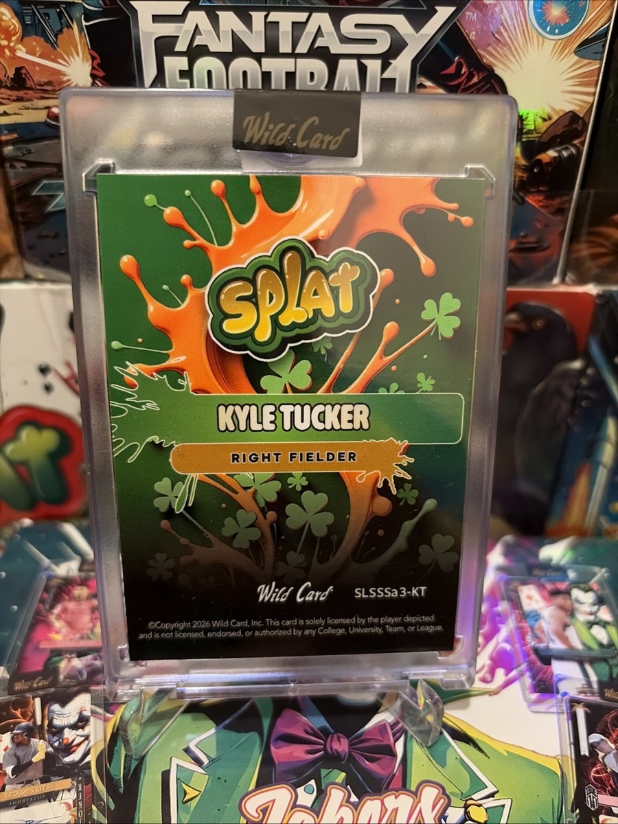 2026 Wild Card Splat Lucky Strike Kyle Tucker 1/1 Green Clover