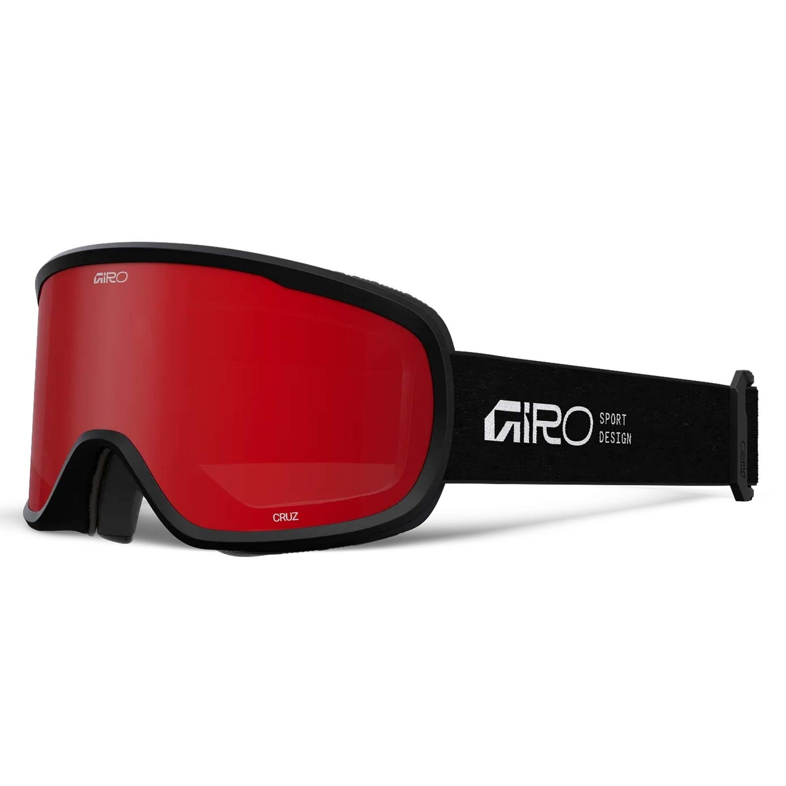 Giro Cruz Stacked Snowsport Goggles: Black/Amber Scarlet