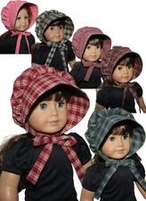 Assorted Prairie Bonnet Hat for Kirsten Addy fits 18" Popular Girl Size Doll