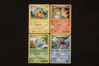 Vintage Pokemon Card lot - Kanto Starters - 4 Card lot - Pikachu - Charmander+