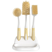Dish Brush Set of 5 with Convenient Holder Bottle Water Brush Dish Scrub Brush