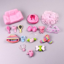 17 pcs Accessories Fixed Bundle For Little Pet Toy LPS Collar Shoes Kid Gift