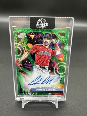 Topps Cosmic Chrome 2025 Corbin Carroll Auto #CCA-CCA Green Space Dust /75