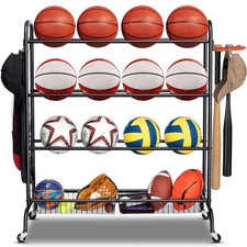 EXTCCT Basketball Rack, Outdoor Rolling Basketball Shooting Training Stand,Sp...