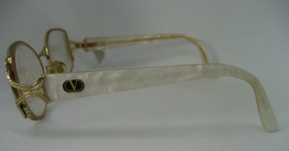 Retro Años 80 VALENTINO V 407 Gafas Montura Damas Original Hecho en Italia - Imagen 1 de 4