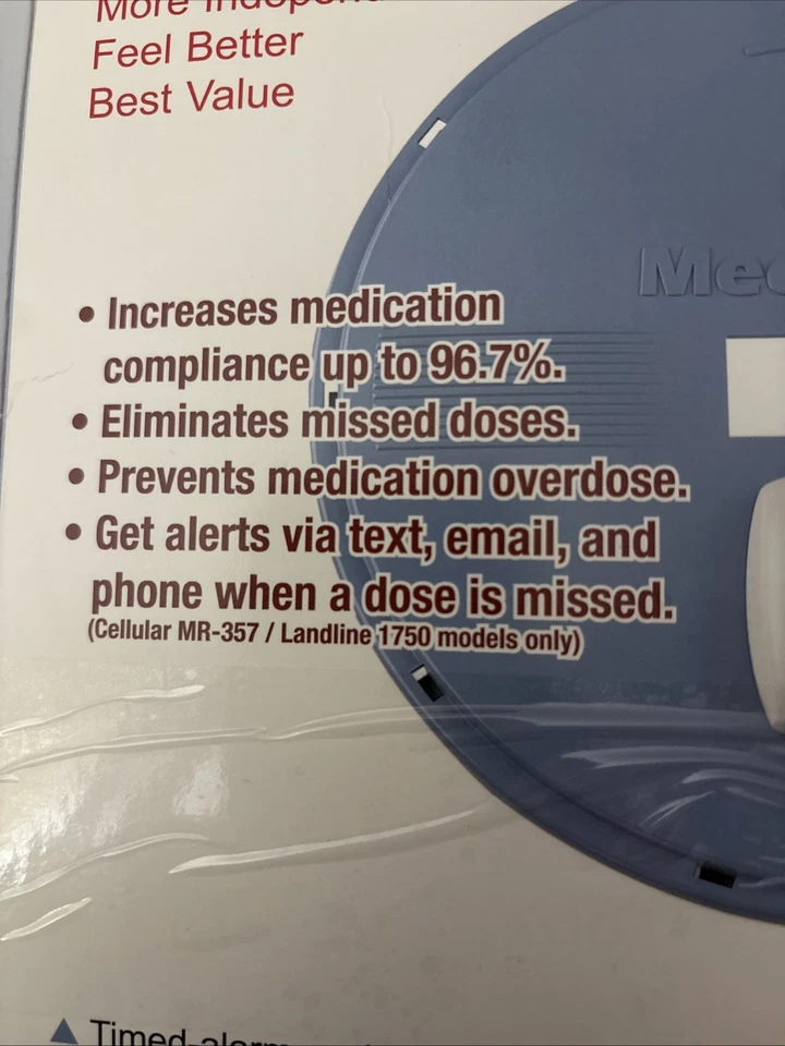 MedReady 1700 Automated Medication Pill Dispenser With Lock And Key - Image 3 of 4