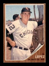 1962 Topps #286 Al Lopez MG VGEX X3704637