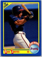 ⚾ 1990 Score #650 Dave Justice Atlanta Braves RC