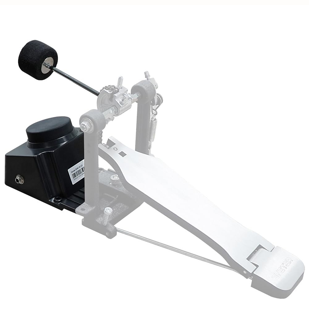 HXW Bass Drum Trigger Realistic Kick Drum Pad With Felt Beater Hammer