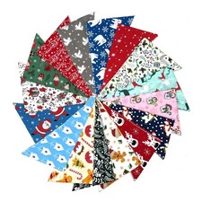 Christmas Dog Grooming Tieback Bandanas (Necktie Bandanas) S+M+L+XL- 100 Pack