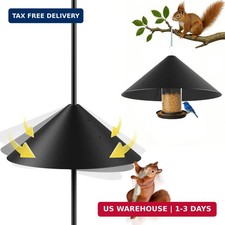 19 Inch Metal Squirrel Baffle for Bird Feeder Pole, Squirrel Proof Bird Feeders
