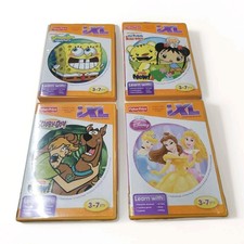 Fisher Price iXL Learning System CD-ROM Lot Of 4 SpongeBob - Scooby Doo - Disney