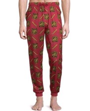 Harry Potter Hogwarts Pajama Pants Men's XXL 44-46 Red Lounge Pants Sleep Jogger