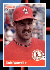 1988 Donruss #386c Todd Worrell Baseball Card