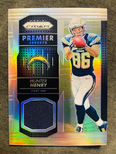 2016 Panini Prizm #PPJ-HH Hunter Henry Rookie RC Premier Prizm Jersey Relic Card. rookie card picture