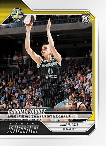 *PRESALE* 2026 Panini Instant WNBA Gabriela Jaquez RC #165 ~ Chicago Sky