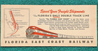 Florida East Coast Railway Ink Blotter FEC Railroad Advertisement Palm Beach RR — photo 2