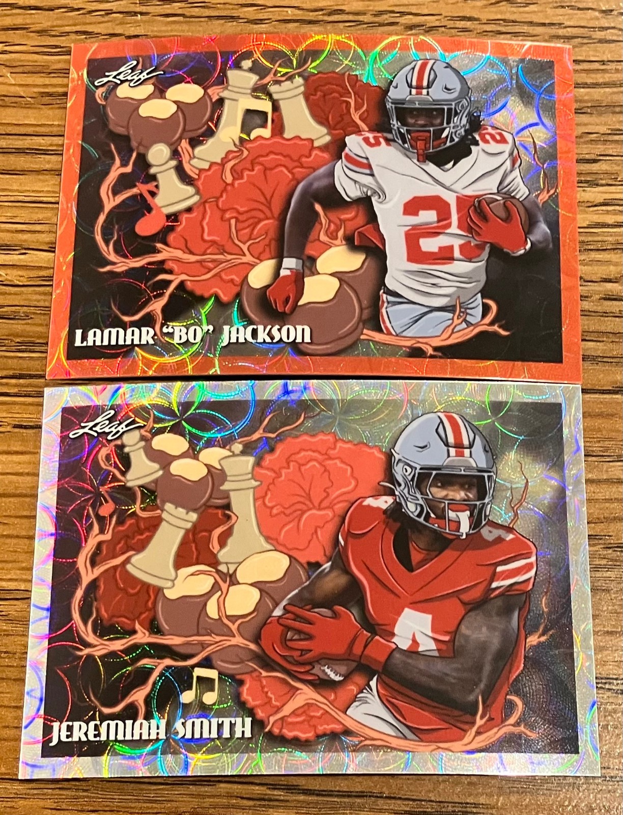 2026 Leaf  Roots Run Deep Jeremiah Smith 39/75 & Lamar Bo Jackson 44/45