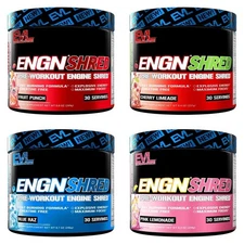 EVL EVLution Nutrition - ENGN Shred Preworkout 30 Servings - ANY FLAVOR *CLUMPY*