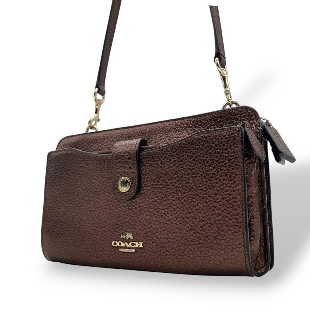 Coach Leather Turnlock Shoulder Bag Sacoche S15 m4_0701
