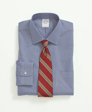NEW BROOKS BROTHERS Oxford Ainsley Collar Dress Shirt SIZE 16.5-33/100 AUTHENTIC