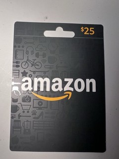 New unused Amazon gift Card With $25 Value