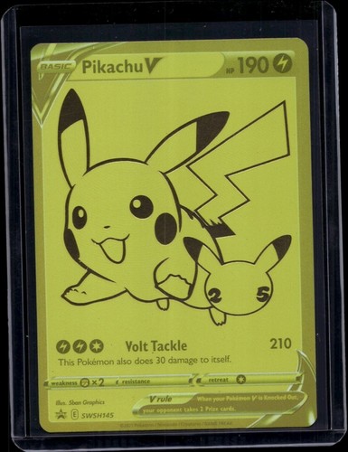 Pokemon TCG Pikachu V SWSH145 Sword Shield Celebrations Promo Rare NM