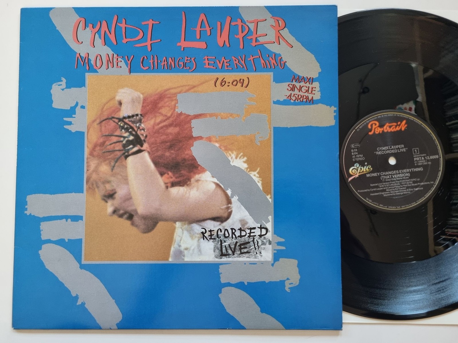 Cyndi Lauper - Money Changes Everything 12'' Vinyl Maxi Europe
