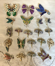 Fab Job Lot x 21 Art Deco Style High Quality Fairy and Butterfly Brooches - BN