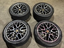 20 Porsche Macan Oem Factory Spyder Wheels Gunmetal Machine With Tires Gts