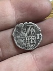 1600s 1 Reale Cob Spanish Colonial Silver Old Coin Double Struck Potosi Mint