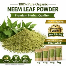 Organic Neem Leaf Powder 100 Pure Natural Premium Quality Free Shipping