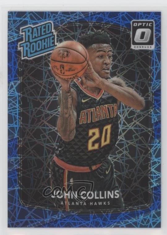 2017-18 Panini Donruss Optic Rated Rookie Blue Velocity Prizm John Collins 1q0b