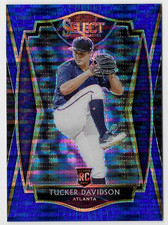 2021 Panini Select Premier Tucker Davidson RC #160 Blue Pulsar Prizm /13 (SN,SP)