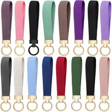 Stretchy Wristlet Keychain, Cute Key Chain, Woven Wrist Lanyard for Car Keys ...