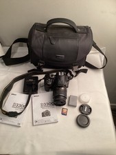Nikon D3300 24.2MP Digital SLR Camera Kit w/ 18-55mm VR II Lens extras