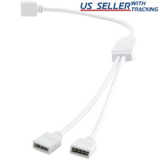  5-pack 1:2 4-pin Female Power Splitter Cable for RGB LED Strip Light
