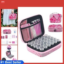 Diamond Painting Storage Container 30 Slots Organizer Case Pink Pink Trays Wax